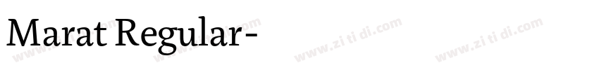 Marat Regular字体转换